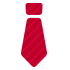 赤（えんじ色）のネクタイ