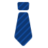 紺色のネクタイ